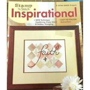 Cross Stitch Leisure Arts Stamp n Stitch Inspirational 4115 Chart Booklet USA